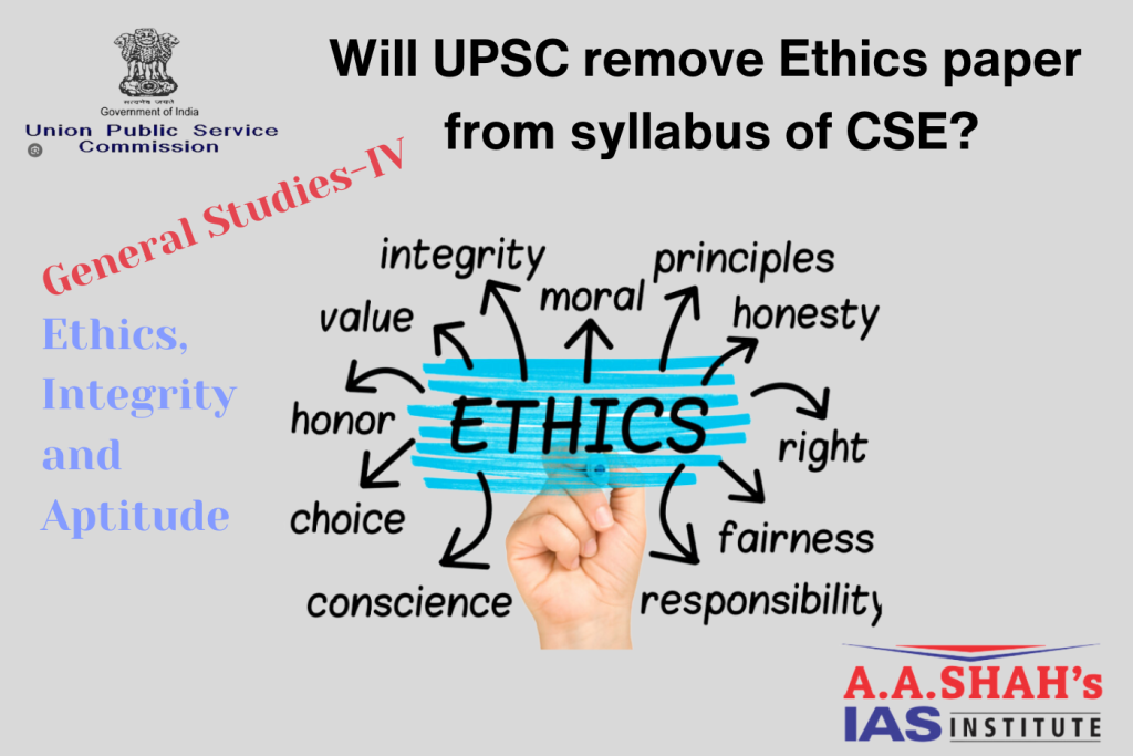 General Studies - IV in Mains exam of Civil Services conducted by UPSC namely Ethics, Integrity and Aptitude