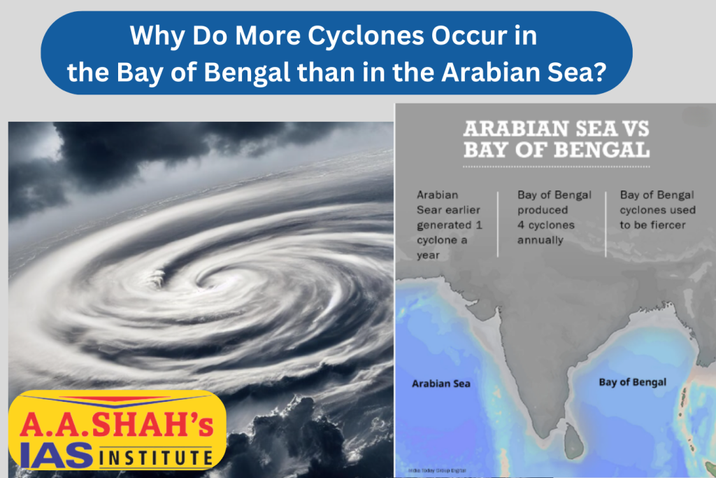 Why Do More Cyclones Occur in the Bay of Bengal Than in the Arabian Sea?